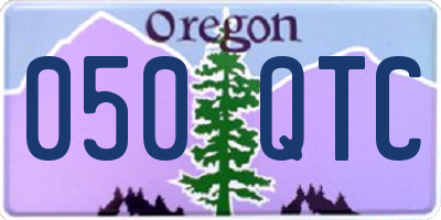 OR license plate 050QTC