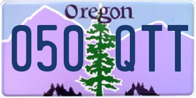 OR license plate 050QTT