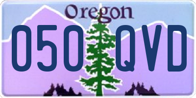 OR license plate 050QVD