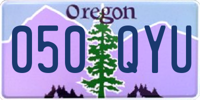 OR license plate 050QYU