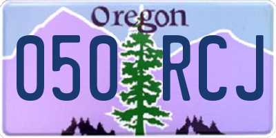 OR license plate 050RCJ