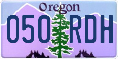 OR license plate 050RDH