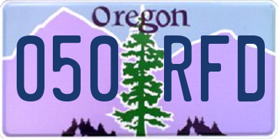 OR license plate 050RFD