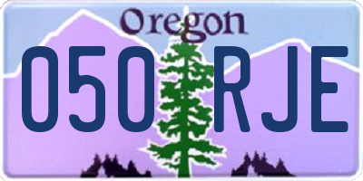 OR license plate 050RJE