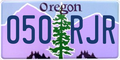 OR license plate 050RJR