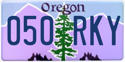 OR license plate 050RKY