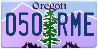 OR license plate 050RME