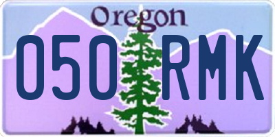 OR license plate 050RMK