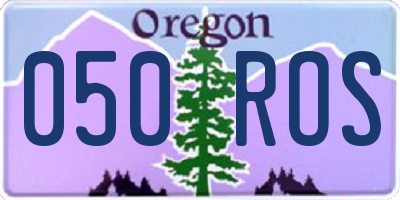 OR license plate 050ROS