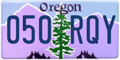 OR license plate 050RQY