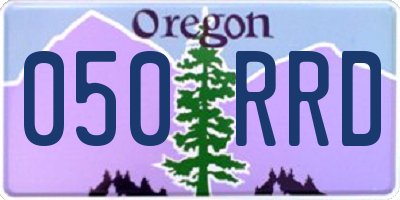 OR license plate 050RRD