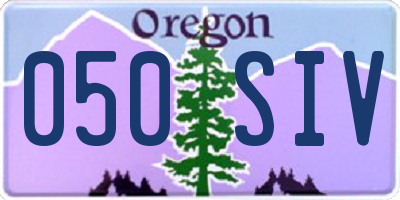 OR license plate 050SIV