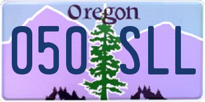 OR license plate 050SLL