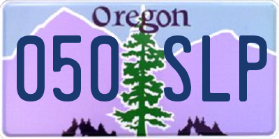 OR license plate 050SLP