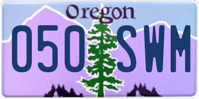 OR license plate 050SWM
