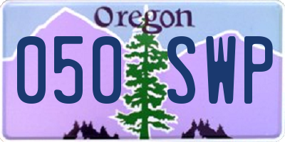 OR license plate 050SWP