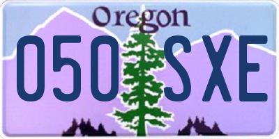 OR license plate 050SXE