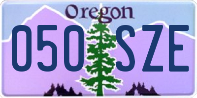 OR license plate 050SZE