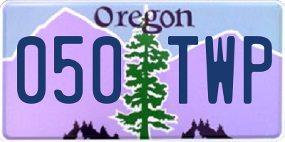 OR license plate 050TWP