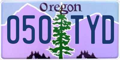 OR license plate 050TYD