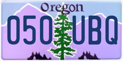 OR license plate 050UBQ