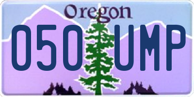 OR license plate 050UMP