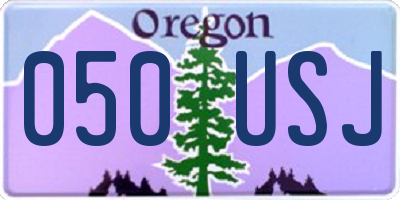 OR license plate 050USJ