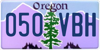 OR license plate 050VBH
