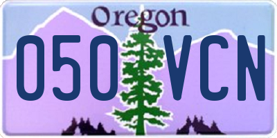 OR license plate 050VCN