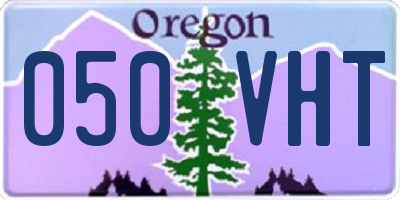 OR license plate 050VHT