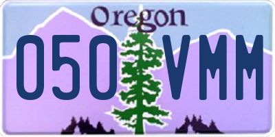 OR license plate 050VMM