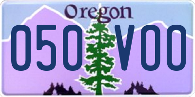 OR license plate 050VOO