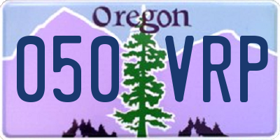 OR license plate 050VRP