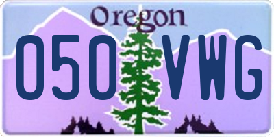 OR license plate 050VWG