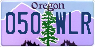 OR license plate 050WLR