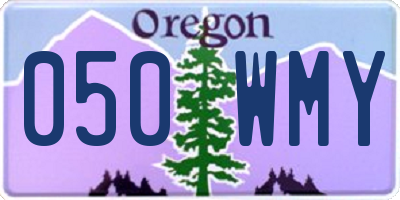 OR license plate 050WMY