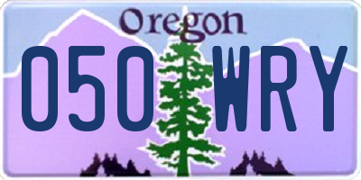 OR license plate 050WRY