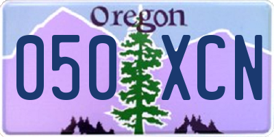 OR license plate 050XCN