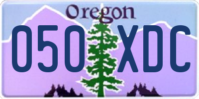 OR license plate 050XDC