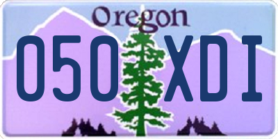 OR license plate 050XDI