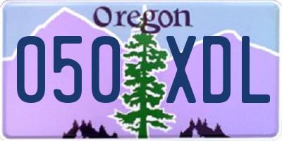 OR license plate 050XDL