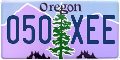 OR license plate 050XEE