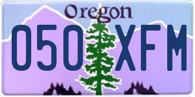 OR license plate 050XFM