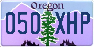 OR license plate 050XHP