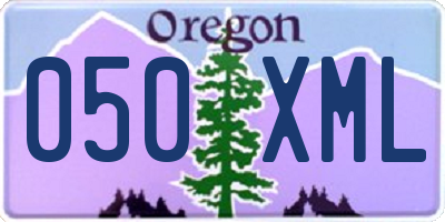 OR license plate 050XML