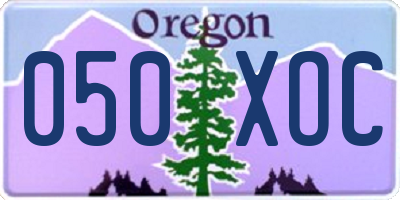 OR license plate 050XOC