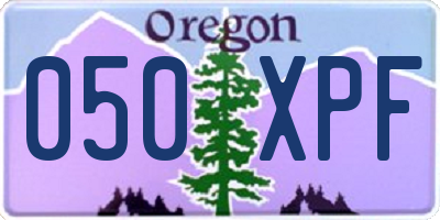 OR license plate 050XPF