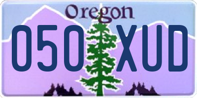 OR license plate 050XUD