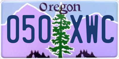 OR license plate 050XWC