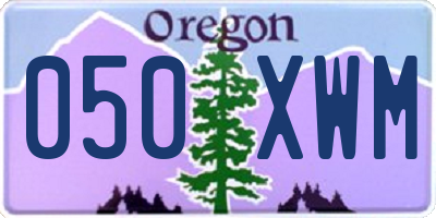 OR license plate 050XWM